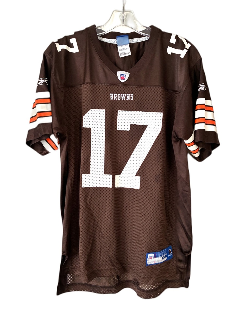 Reebok NFL Equipment Cleveland Browns Jersey #17 Edwards, Sz. XL (18/20)